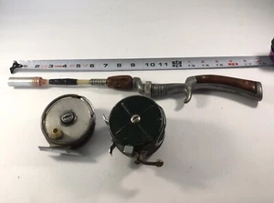 Mulinello a mosca Ocean City 76 vintage. Base per asta. Mulinello a mosca sconosciuto - Foto 1 di 9