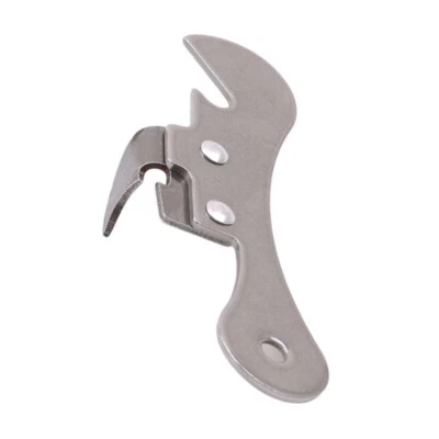 Abridor de latas manual portátil de acero inoxidable tarro de botellas abridor de cerveza seguridad ☆ Foto 1 de 4