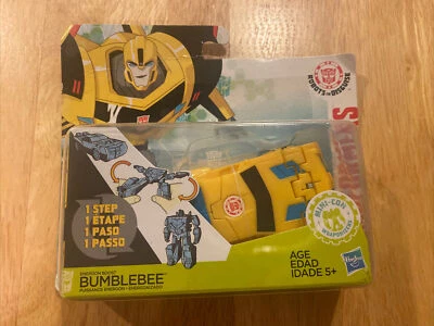 Transformers Robots In Disguise Energon Boost Bumblebee One Step Changer 1-Step Foto 1 de 4