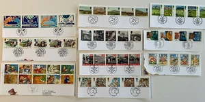 Conmemorativos Usados - Juego Año 1994 - Ex FDC - Cortado de FDC - X 10 Inc Saludos - Imagen 1 de 11