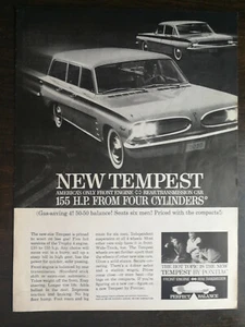 Oldtimer 1961 Pontiac Tempest ganze Seite Original Anzeige 1221 - Bild 1 von 1
