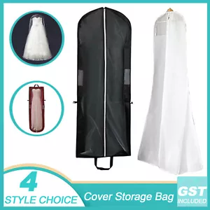 White Extra Large Wedding Dress Bridal Gown Garment Breathable Cover Storage Bag - Picture 1 of 16