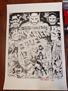 Arthur Adams Uncanny X-Men #141 Print recreation Autographed by Adams 4/22 - Picture 1 of 1