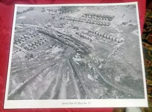 1947 Windber Pa Coal Mine # 37 Aerial View- Railroad Houses Mine Slate Dumps NEW - Picture 1 of 1