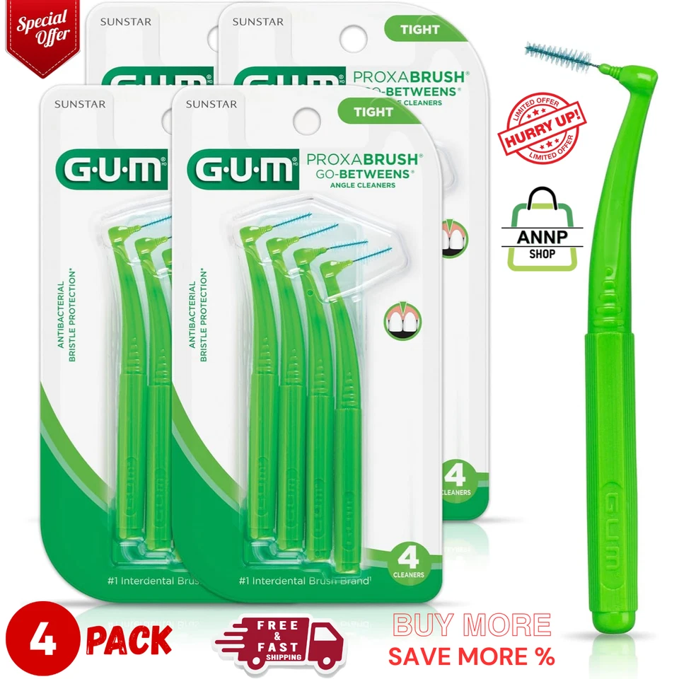 GUM Go-betweens Angle Cleaners 4 EA