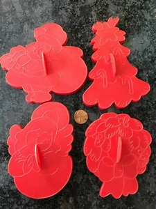 Vintage Wilton Ausstecher Set 1978 Weihnachten Engel Baum Weihnachtskranz SCHÖN! - Bild 1 von 1