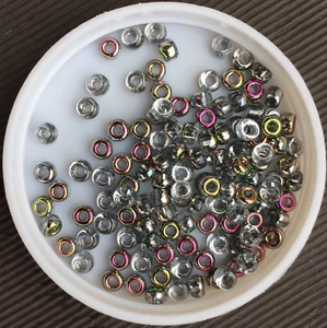 6/0 MIYUKI Seed Beads, Unions Crystal Vitral (28101), 10g - Picture 1 of 1