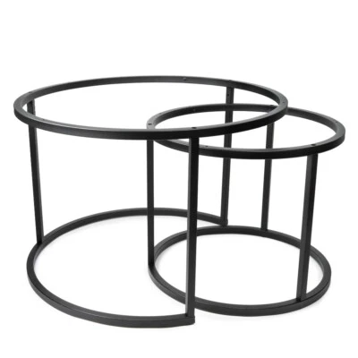 Rund Tischgestell Set Stabil Metallgestell Schwarz ohne Tischplatte - Bild 1 von 4