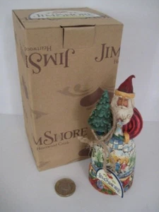 JIM SHORE HEARTWOOD CREEK MINI SANTA WITH TREE 4008993 SIMPLE GIFTS CHRISTMAS - Picture 1 of 11