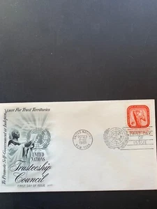 Stamps: United Nations First Day Cover,  15,  1959,  NY, Scott 73 - Picture 1 of 1