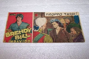 striscia - albi eroici BRENDY BILL l'impavido anno 1°n°11 - 4/6/50 - BUZZELLI - - Picture 1 of 1