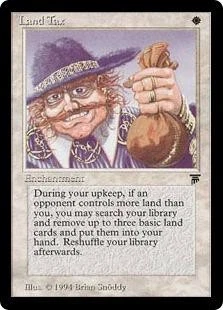 Magic the Gathering MtG Legends Uncommon Land Tax [French ] - Image 1 of 1