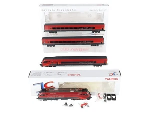 Jaegerndorf Collection 70401 escala HO OBB Railjet eléctrico loco y juego de pasajeros - Imagen 1 de 8