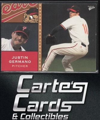 Justin Germano 2004 MultiAd Portland Beavers #11 Portland Beavers - Image 1 of 2