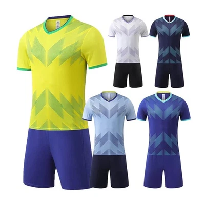 Kids Boys Outfit Training Set 2 Piece Suit Cycling Short Sleeve Basketball - Image 1 of 4