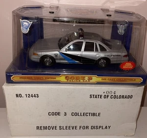 Code 3 Colorado State Model Police Car Die Cast Model 1:24- Patch- New in Box - Picture 1 of 6