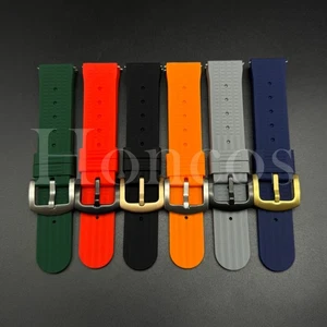 Correa de reloj de silicona de goma gofre de 20 22 mm de liberación rápida para Bulova - Imagen 1 de 51