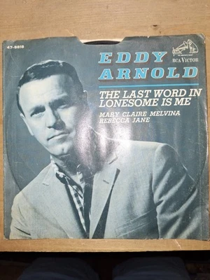 Eddy Arnold – The Last Word In Lonesome Is Me - 1966 - RCA 47-8818 7" Single VG - Image 1 of 4