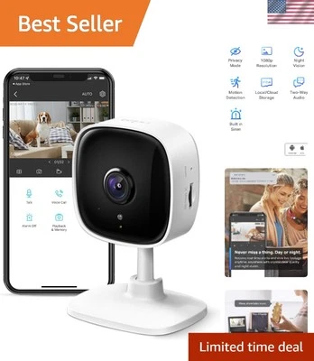 Advanced Tapo C100 1080P Security Camera - Cloud Storage & Night Vision Feature - Image 1 of 4