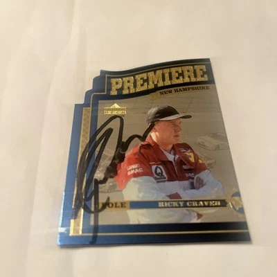 Ricky Craven NASCAR In Person Autograph Card Free Shipping  - Image 1 of 3