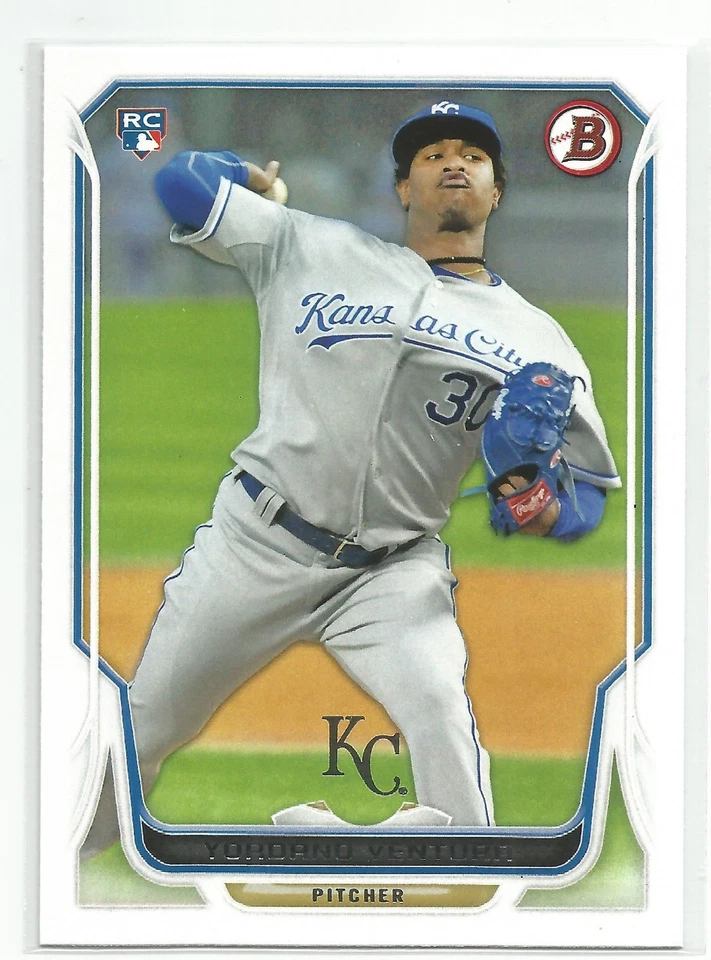 Yordano Ventura 堪萨斯城 2014 年 Bowman 新秀卡 — 第 1/1 张图片