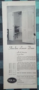 VINTAGE IDEAL LOUVER DOORS AD - SATURDAY EVENING POST 1950's - Picture 1 of 1