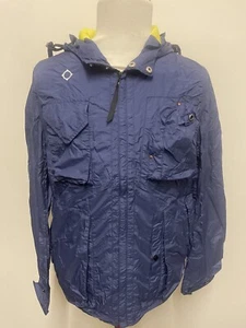 MAS1225 MA.STRUM Hooded Summer Jacket Size Medium BNWT northern blue - Picture 1 of 4