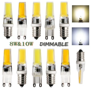 AC 220V Dimmable 8W 10W E14 G9 Silicone Crystal Led Lights Bulb SMD White Lamps - Picture 1 of 14