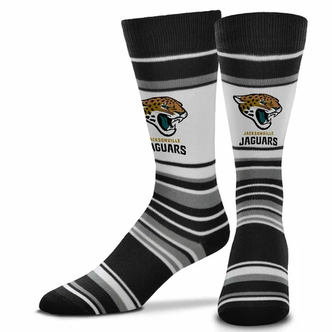 NEW Jacksonville Jaguars NFL Dyenamic Mas Stripe Mens Crew Socks OSFM Cover