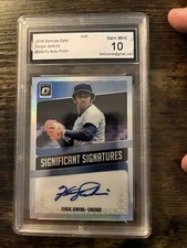 2018 Donruss Optic Fergie Jenkins Significant Signatures Silver Prizm Auto
