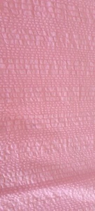 DE COLECCIÓN 1960-1970 ~ TELA artesanal Pucker ~ 100% algodón ~ salmón rosa ~ 2 yardas - Imagen 1 de 7