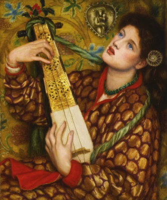 Cuento de Navidad | Dante Gabriel Rossetti | Estampado prerrafaelita 1867 Foto 1 de 4