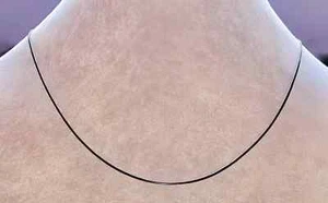 Black Rhodium Plated 010-0.8MM Snake Chain .925 Solid Sterling Silver Available - Picture 1 of 7