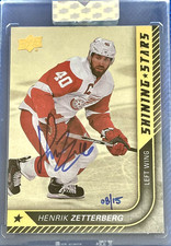 2019-2020 Henrik Zetterberg Upper Deck Buybacks Shining Stars Auto #08/15 