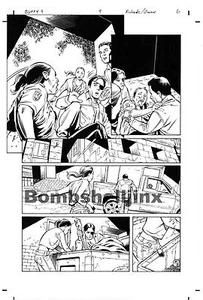 Dark Horse Joss Whedon's BUFFY 9 #9 página 6 arte original -- Richards and Owens - Imagen 1 de 1