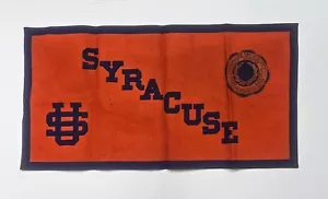 Vintage 1930's Syracuse University Felt Banner with Leather Seal 33 x 17 - Picture 1 of 8