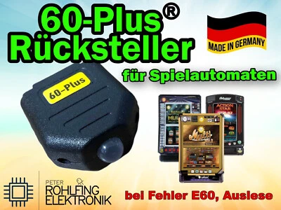 ⭐Rücksteller Adapter für Spielautomaten bei Fehler E60 Print AUSLES Statistik⭐ - Bild 1 von 4