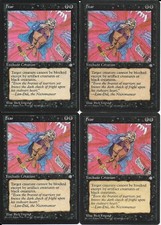 MTG: FEAR Ice Age COMMON; played, Excellent condition x4