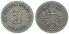 Kaiserreich 2 Pfennig Probe 1876 A J.2 in Silber  bisher unbekannt 64677