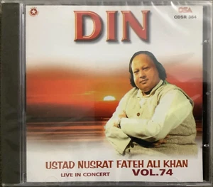 Din Vol 74 By Ustad Nusrat Fateh Ali Khan Live In Concert - Qawwali CD - Imagen 1 de 2