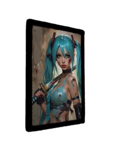 Zombie Slayer Waifu Hatsune Miku Samurai Katana Patch Morale Hook [sub] - Picture 1 of 2