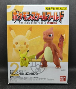 Pokemon Bandai Scale World Kanto Set #1 - Pikachu & Charmeleon Figures - New - Foto 1 di 4