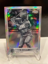 2022 Topps Zack Short Negative Chrome Refractor RC 86 Detroit Tigers
