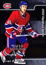 2001-02 BAP Signature Series Spring Expo #15 Brian Savage