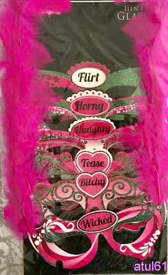 Bride To Be Feather Eye Mask Hen Night Party Fancy Dress,Wedding Accessories  - Image 1 of 4