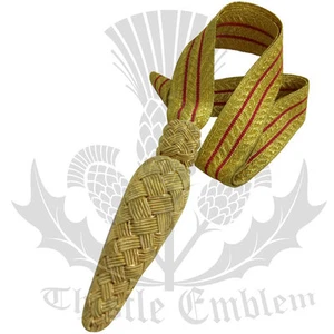 Oficiales de Infantería Británicos Espada Roja Dorada Nudo/Oficial de la Marina Real Nudo Espada Espada - Imagen 1 de 3