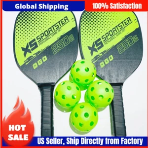 Juego de palas Pickleball con 2 raquetas ligeras 4 bolas y bolsa de transporte - Imagen 1 de 7