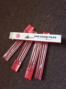 DOZEN PACK SWISS CHAINSAW FILES 5/32 GB * SUIT STIHL HUSKY DOLMAR - Picture 1 of 2