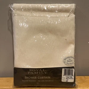 Royal Family By Cannon Shower Curtain Ivory 71x72” Vintage 100% Polyester - Picture 1 of 3