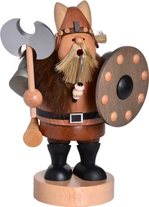 KWO - Räuchermann Wikinger, Holzkunst, 18cm - Picture 1 of 1